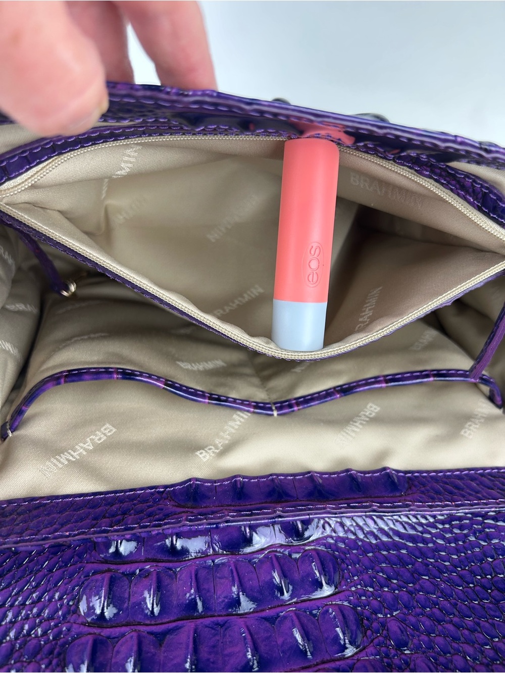 BRAHMIN HALLIE MELBOURNE PURPLE - Picture 13 of 16